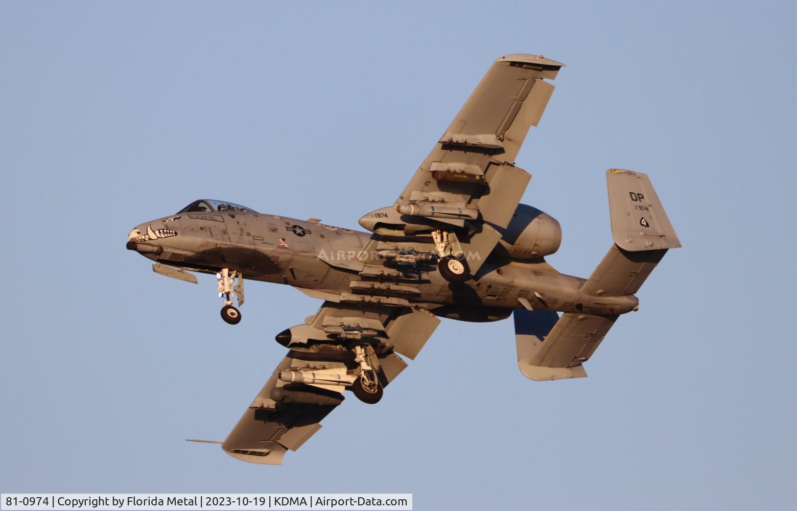 81-0974, Fairchild Republic A-10A Thunderbolt II C/N A10-0669, A-10 zx
