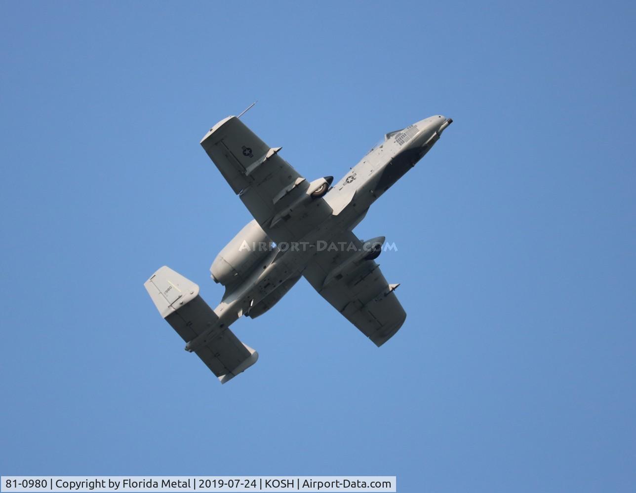 81-0980, 1980 Fairchild Republic A-10A Thunderbolt II C/N A10-0675, A-10 zx