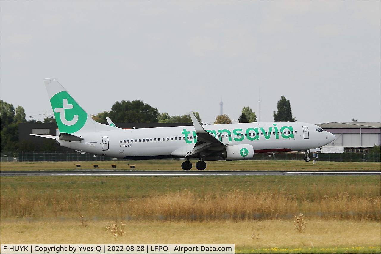 F-HUYK, Boeing 737-800 C/N 38034, Boeing 737-800, Landing rwy 06, Paris Orly airport (LFPO-ORY)