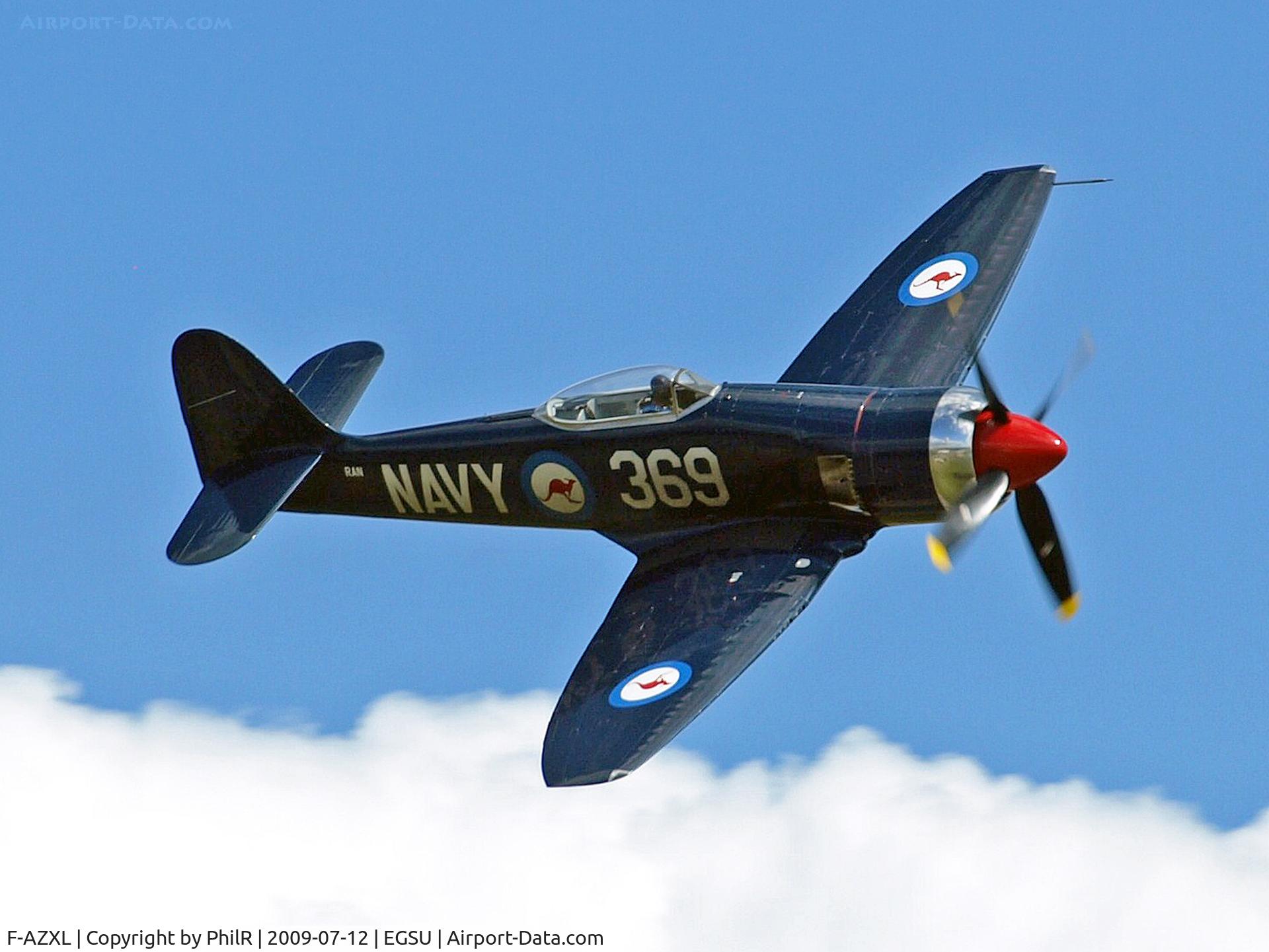 F-AZXL, 1948 Hawker Fury FB.10 C/N 37514/ISS20, F-AZXL 1948 Hawker Sea Fury FBll RAN Flying Legends Duxford