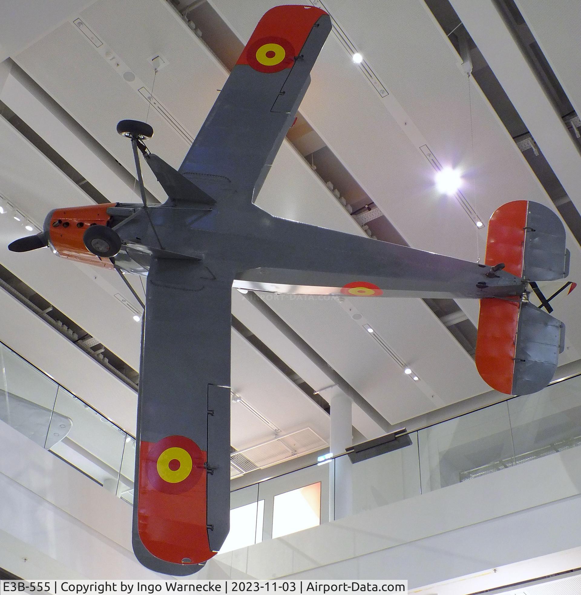E3B-555, CASA 1-131E Jungmann C/N 2169, CASA 1.131 (E3B) (spanish license built Bücker Bü 131 Jungmann) at Deutsches Museum, München (Munich)