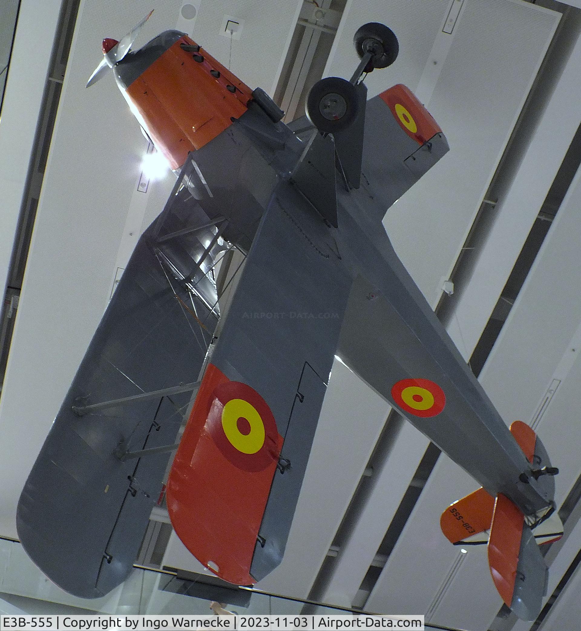 E3B-555, CASA 1-131E Jungmann C/N 2169, CASA 1.131 (E3B) (spanish license built Bücker Bü 131 Jungmann) at Deutsches Museum, München (Munich)