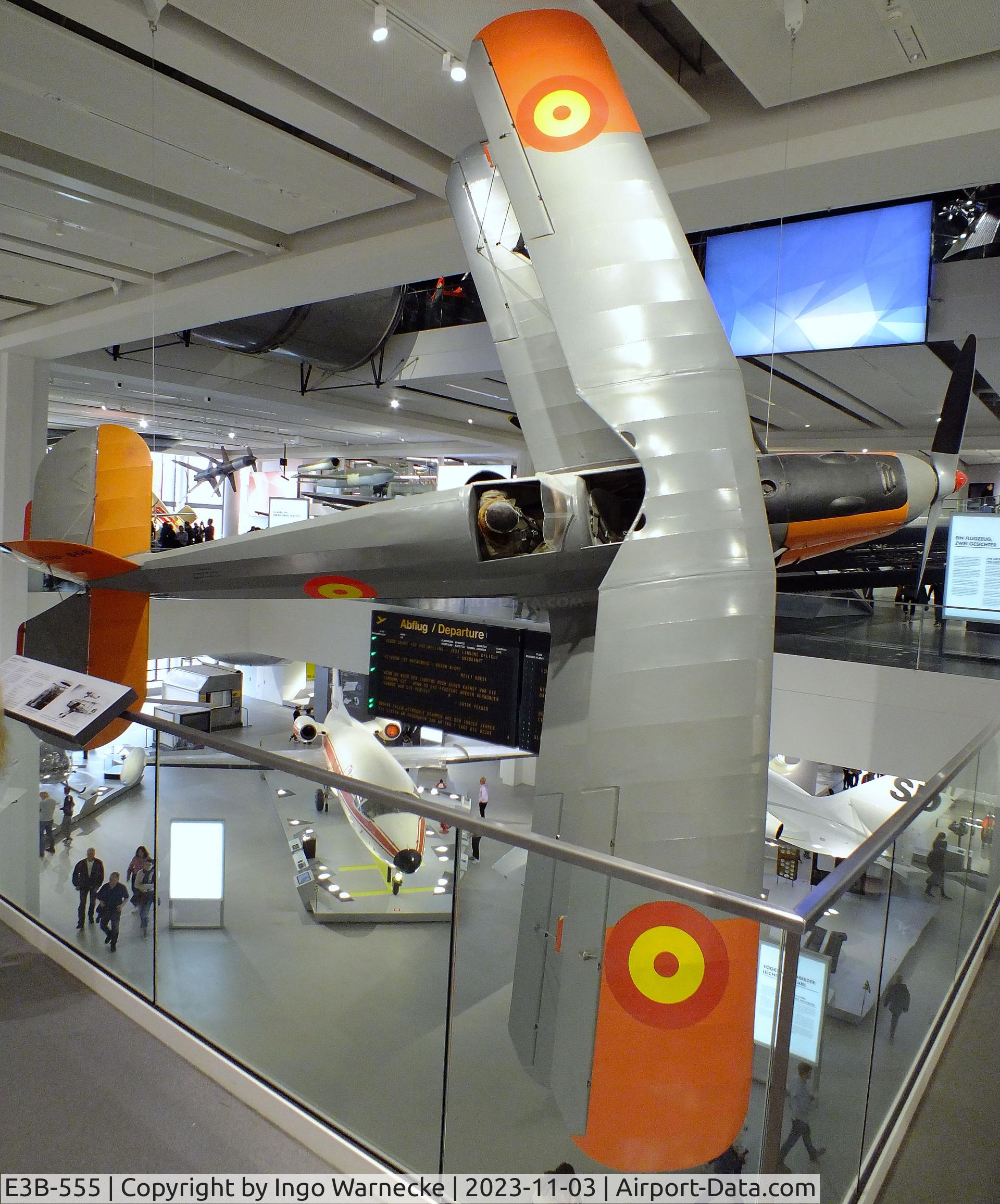 E3B-555, CASA 1-131E Jungmann C/N 2169, CASA 1.131 (E3B) (spanish license built Bücker Bü 131 Jungmann) at Deutsches Museum, München (Munich)