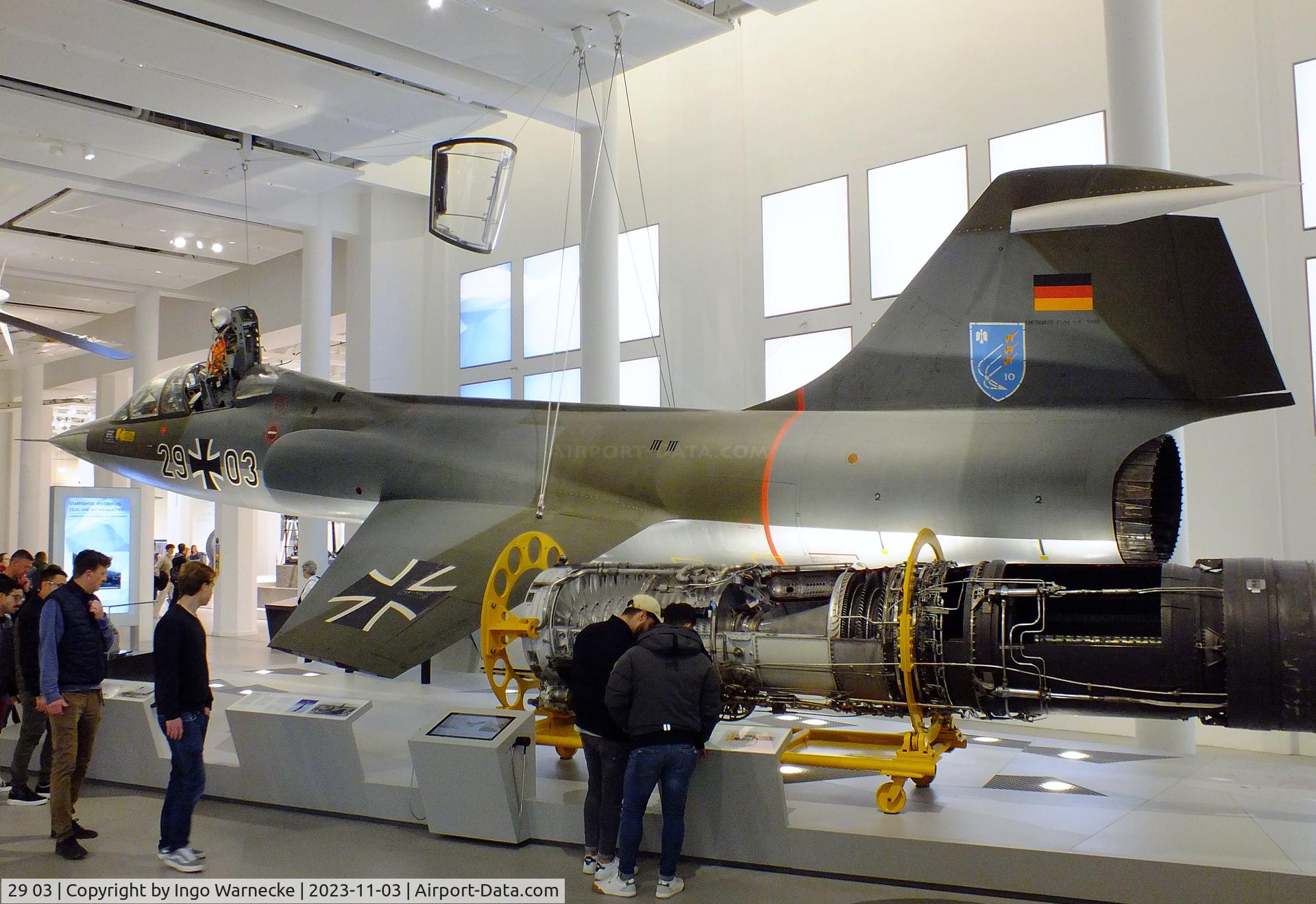 29 03, Lockheed F-104TF Starfighter C/N 583F-5049, Lockheed F-104F Starfighter at Deutsches Museum, München (Munich)
