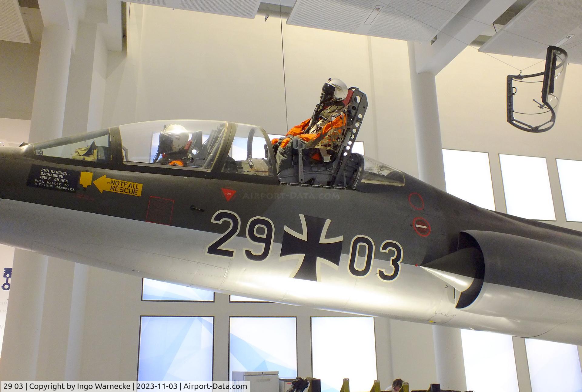 29 03, Lockheed F-104TF Starfighter C/N 583F-5049, Lockheed F-104F Starfighter at Deutsches Museum, München (Munich)