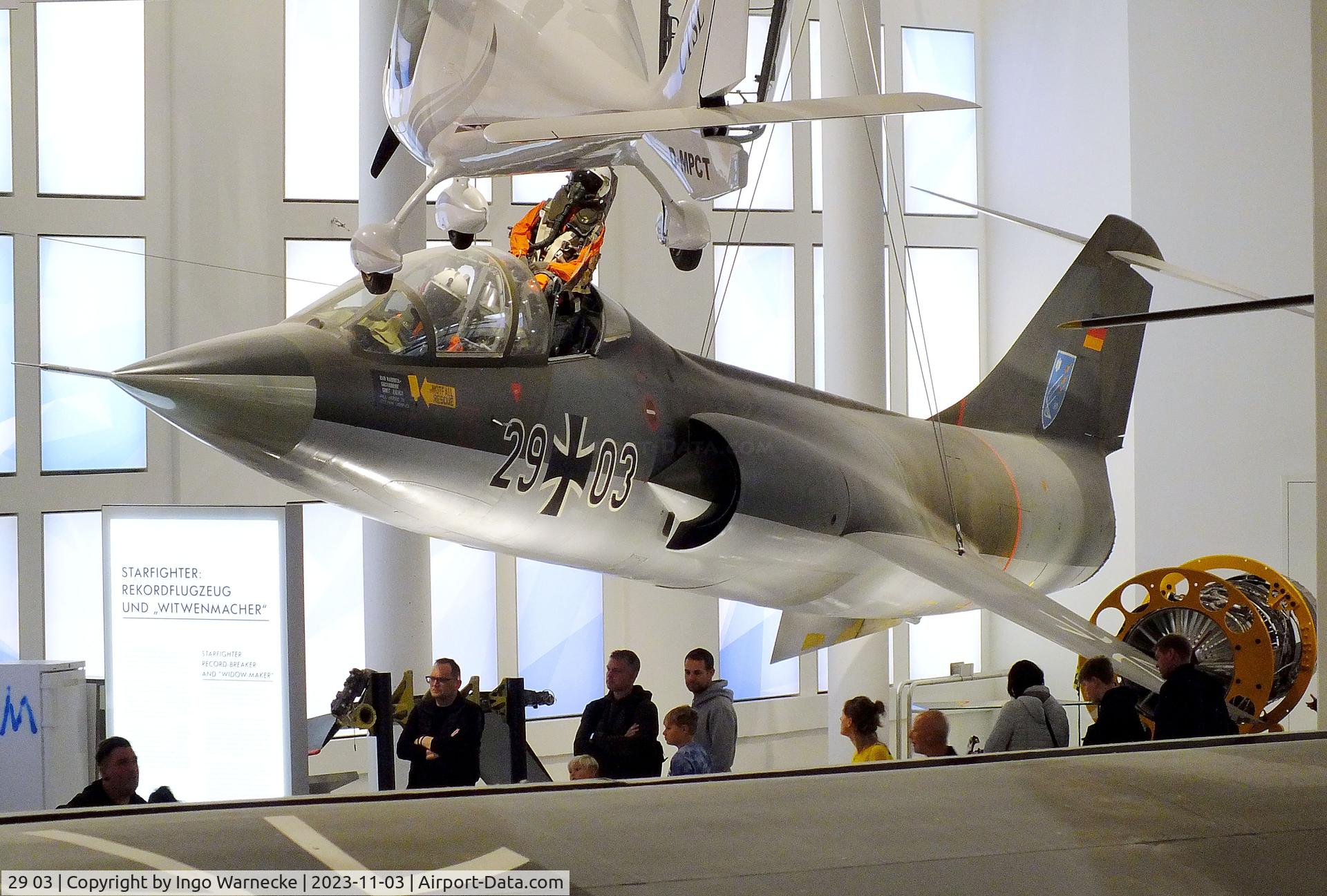 29 03, Lockheed F-104TF Starfighter C/N 583F-5049, Lockheed F-104F Starfighter at Deutsches Museum, München (Munich)