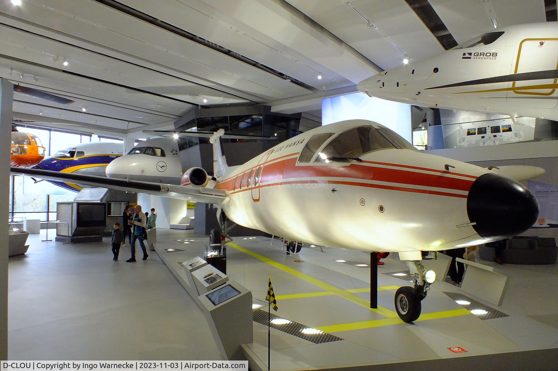 D-CLOU, Hamburger Flugzeugbau HFB-320 Hansa Jet C/N 1002, Hamburger Flugzeugbau HFB-320 Hansa Jet at Deutsches Museum, München (Munich)