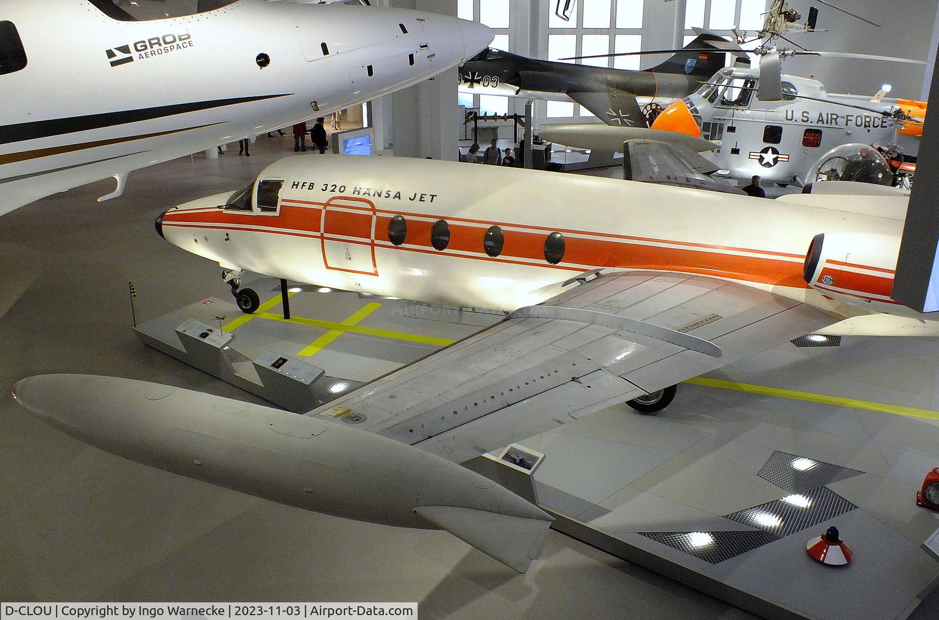D-CLOU, Hamburger Flugzeugbau HFB-320 Hansa Jet C/N 1002, Hamburger Flugzeugbau HFB-320 Hansa Jet at Deutsches Museum, München (Munich)