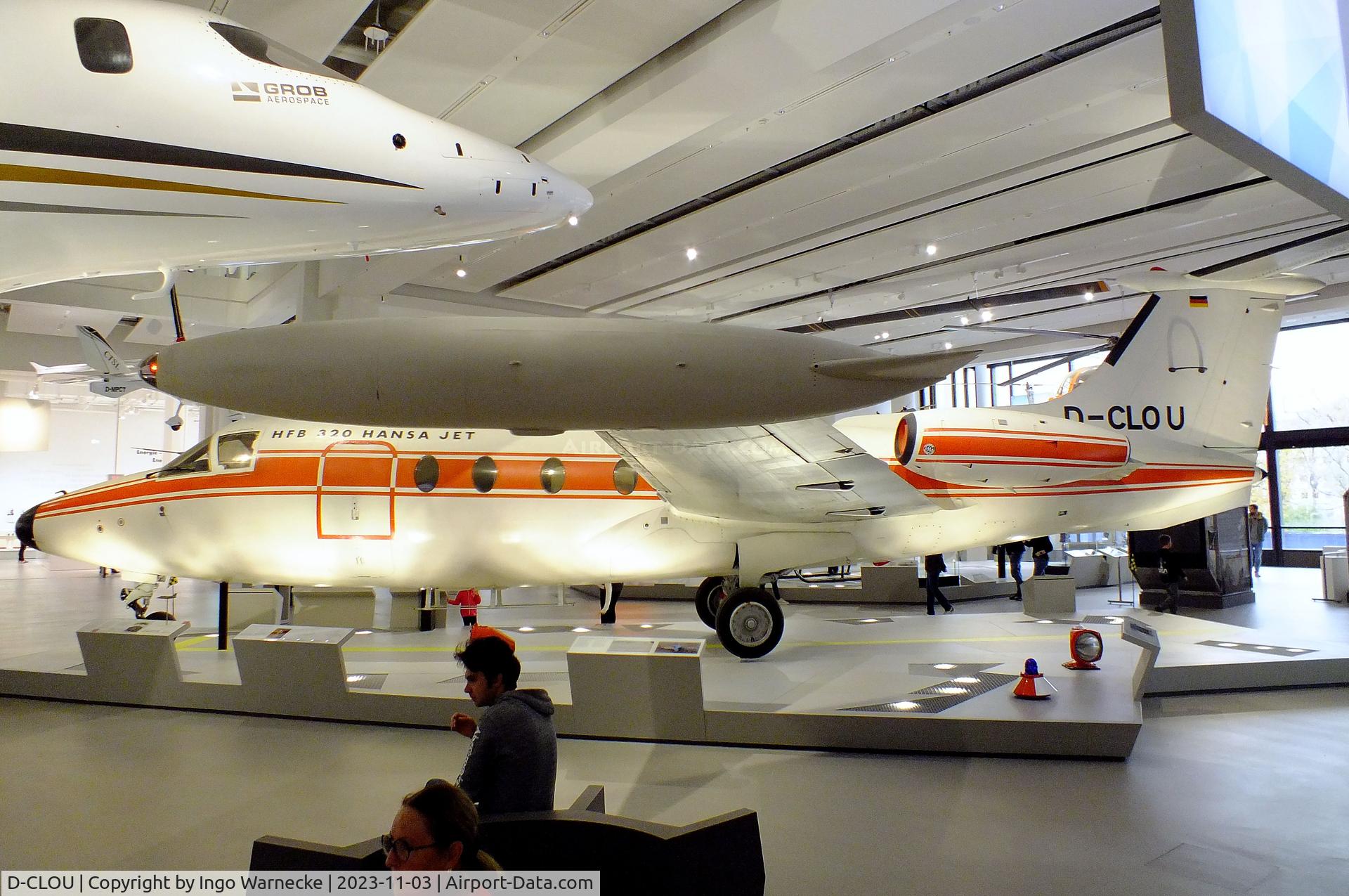 D-CLOU, Hamburger Flugzeugbau HFB-320 Hansa Jet C/N 1002, Hamburger Flugzeugbau HFB-320 Hansa Jet at Deutsches Museum, München (Munich)
