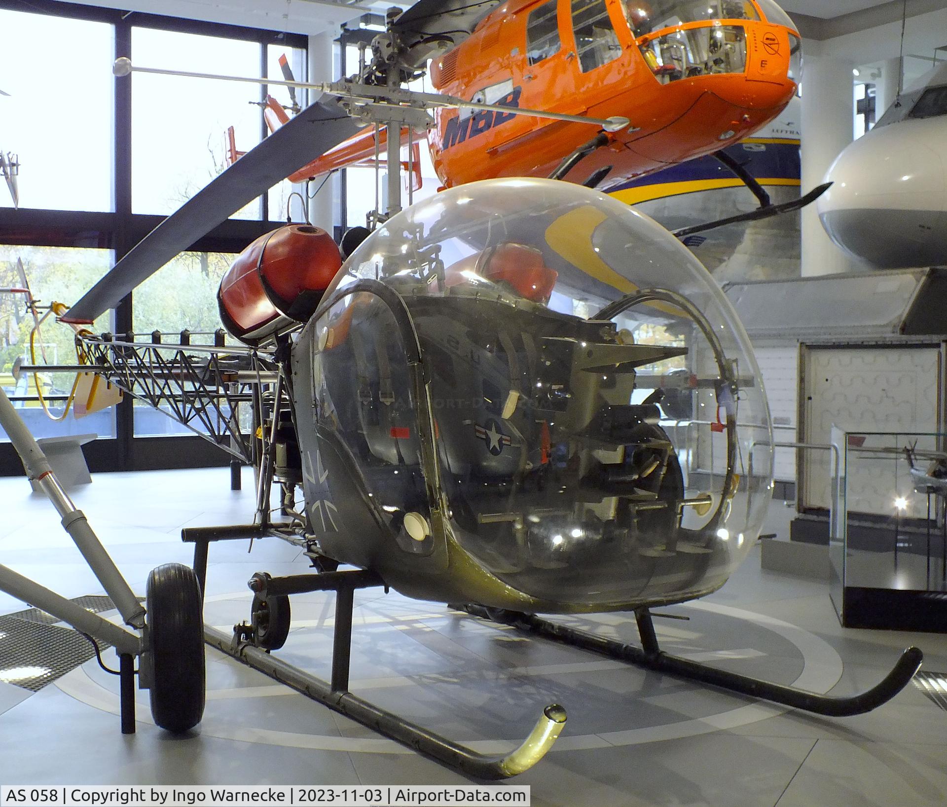 AS 058, Agusta AB-47G-2 C/N 258, Agusta (Bell) AB-47G-2 at Deutsches Museum, München (Munich)
