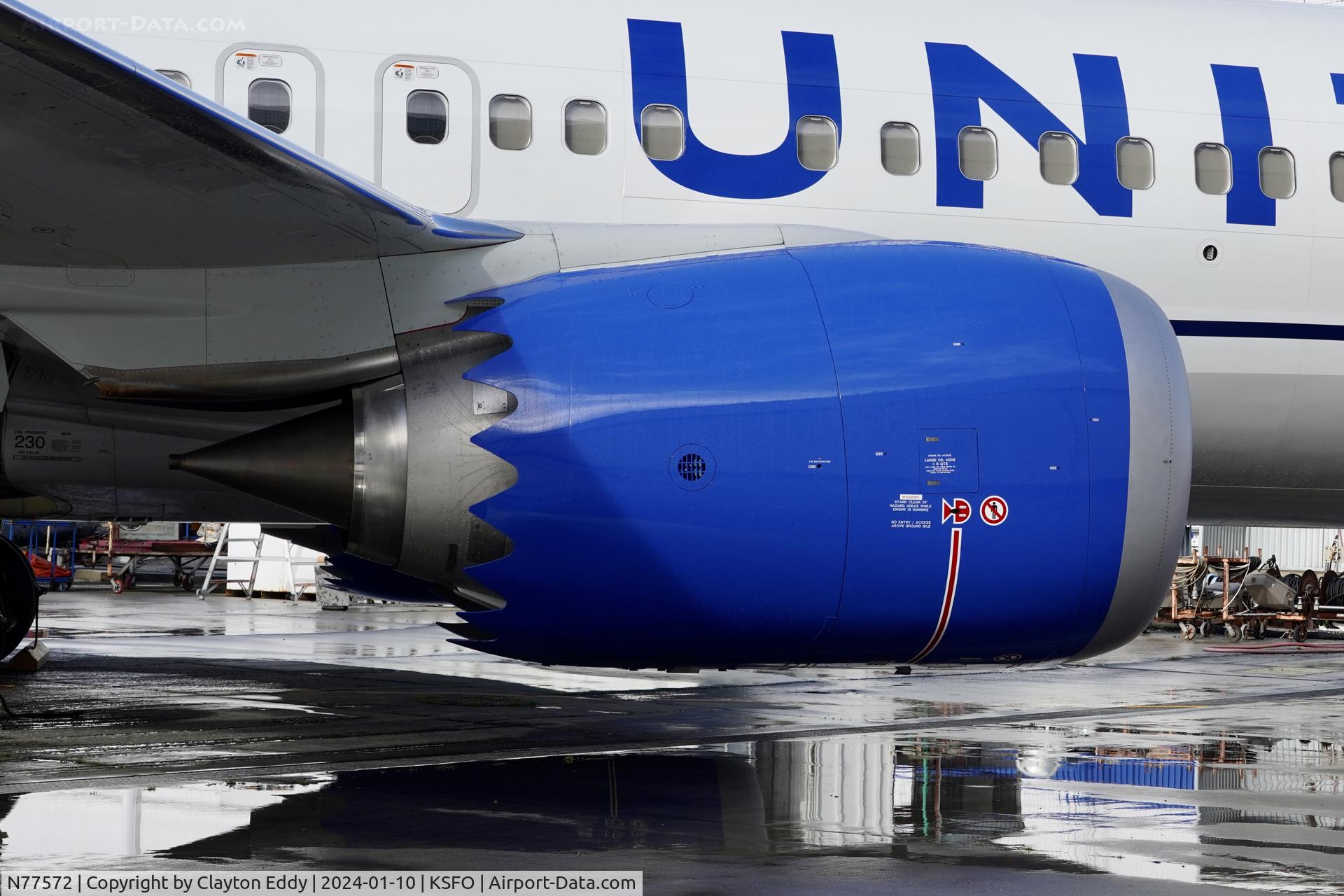 N77572, 2023 Boeing 737-9 MAX C/N 67192, CFMI LEAP-1B SFO 2024.