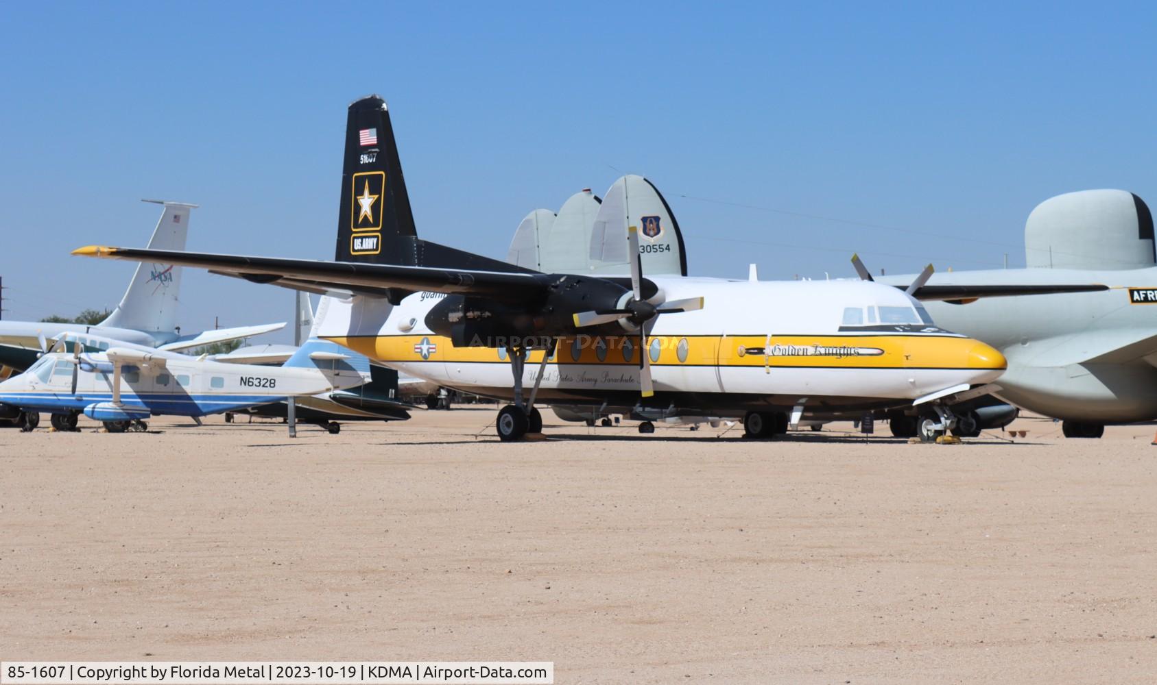 85-1607, 1983 Fokker C-31A (F27-400M) Troopship C/N 10653, C-31 zx
