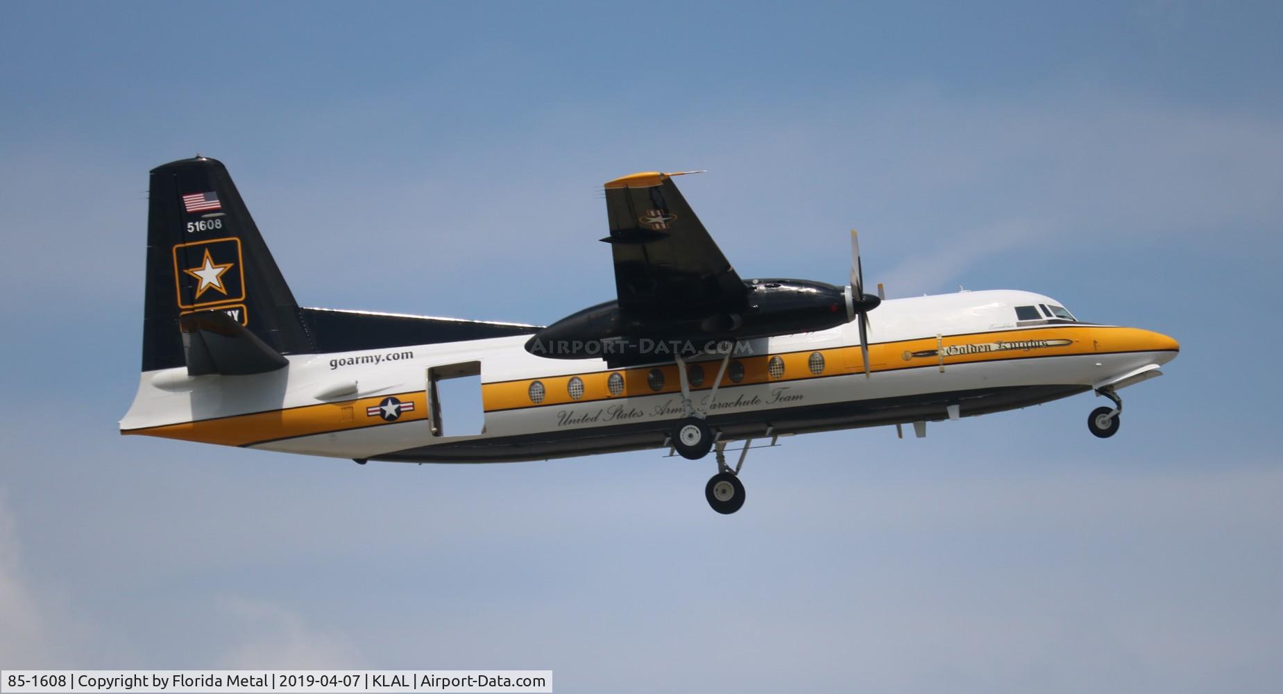 85-1608, 1984 Fokker C-31A (F27-400M) Troopship C/N 10668, C-31 zx