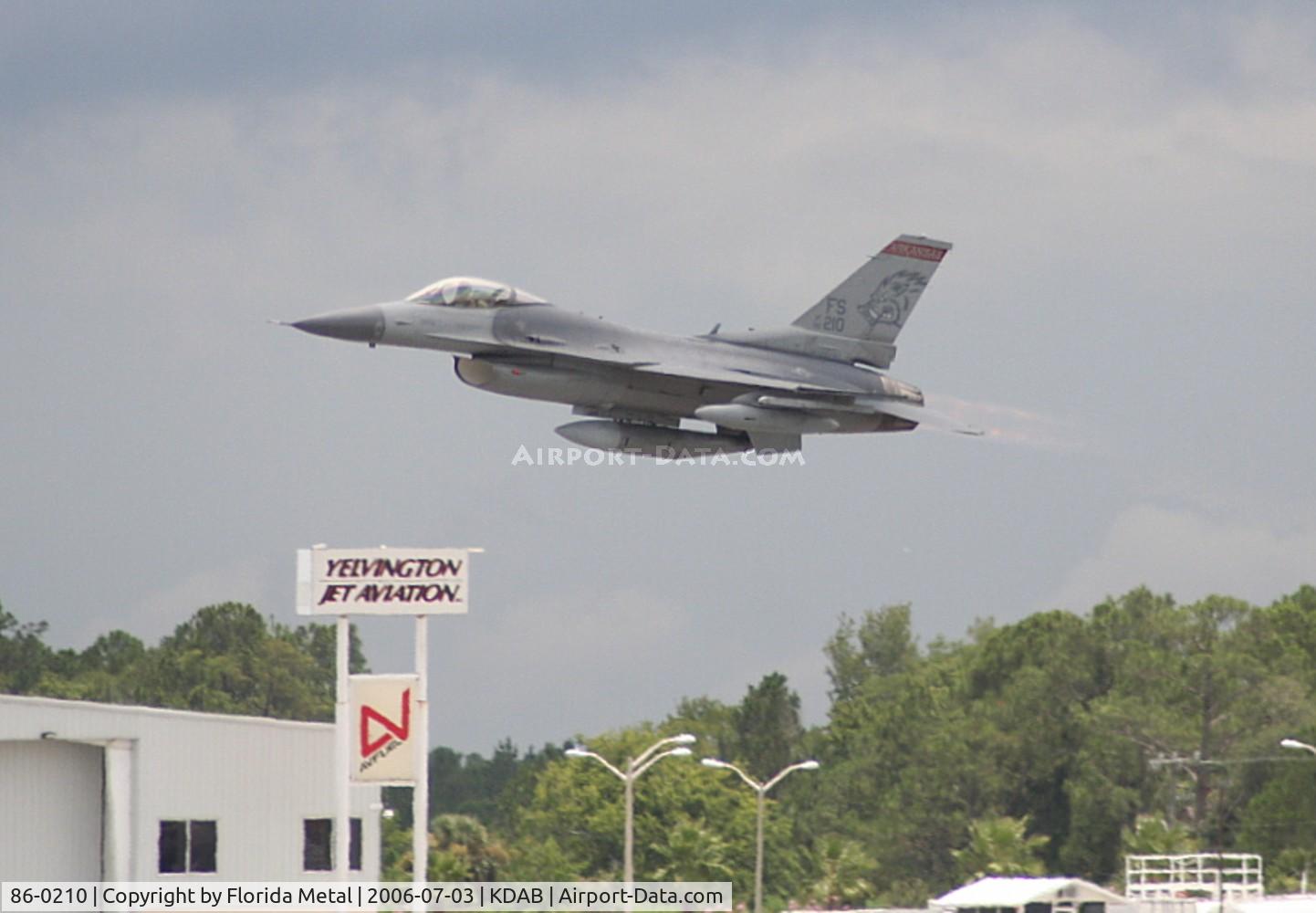 86-0210, 1986 General Dynamics F-16C Fighting Falcon C/N 5C-316, F-16 zx