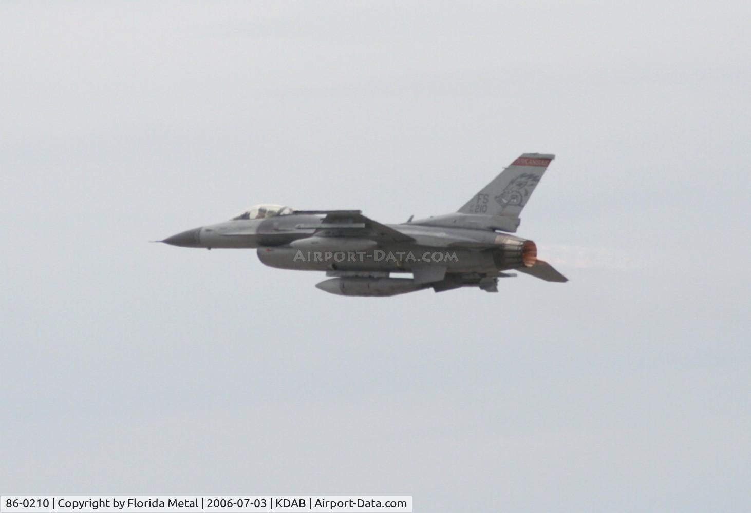 86-0210, 1986 General Dynamics F-16C Fighting Falcon C/N 5C-316, DAB zx