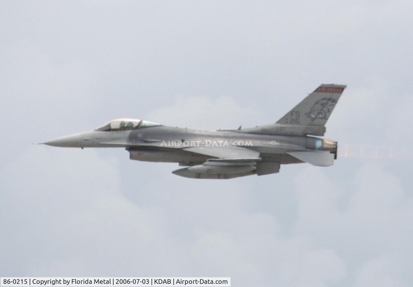 86-0215, 1986 General Dynamics F-16C Fighting Falcon C/N 5C-321, DAB zx