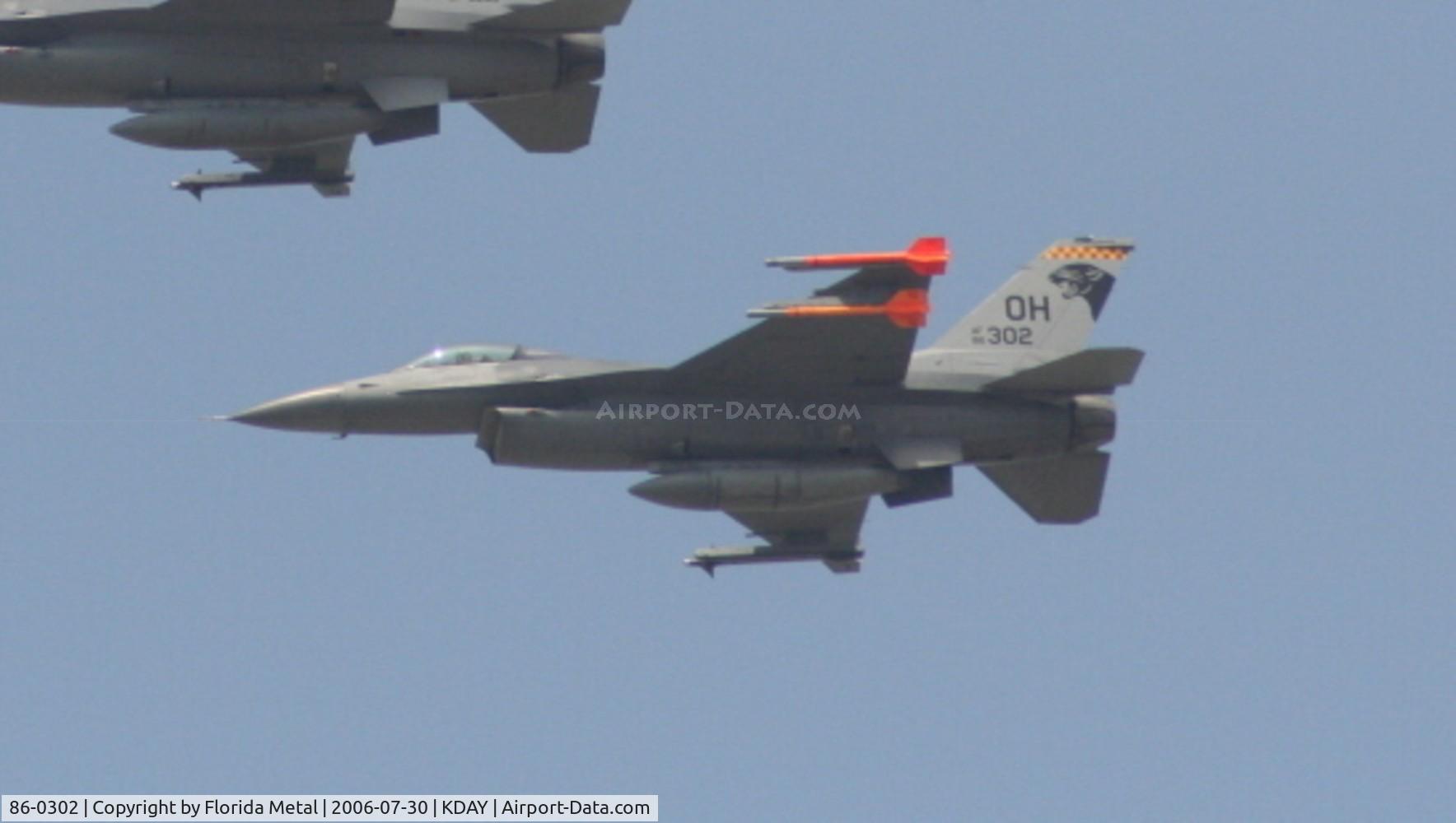 86-0302, 1986 General Dynamics F-16C Fighting Falcon C/N 5C-408, F-16 zx