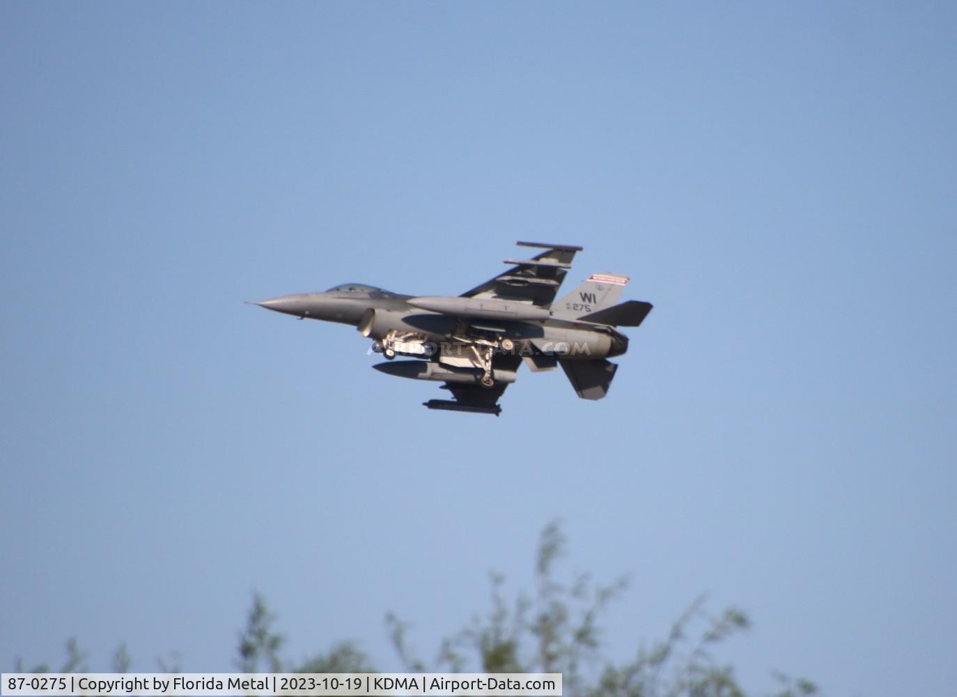 87-0275, 1987 General Dynamics F-16C Fighting Falcon C/N 5C-536, F-16 zx