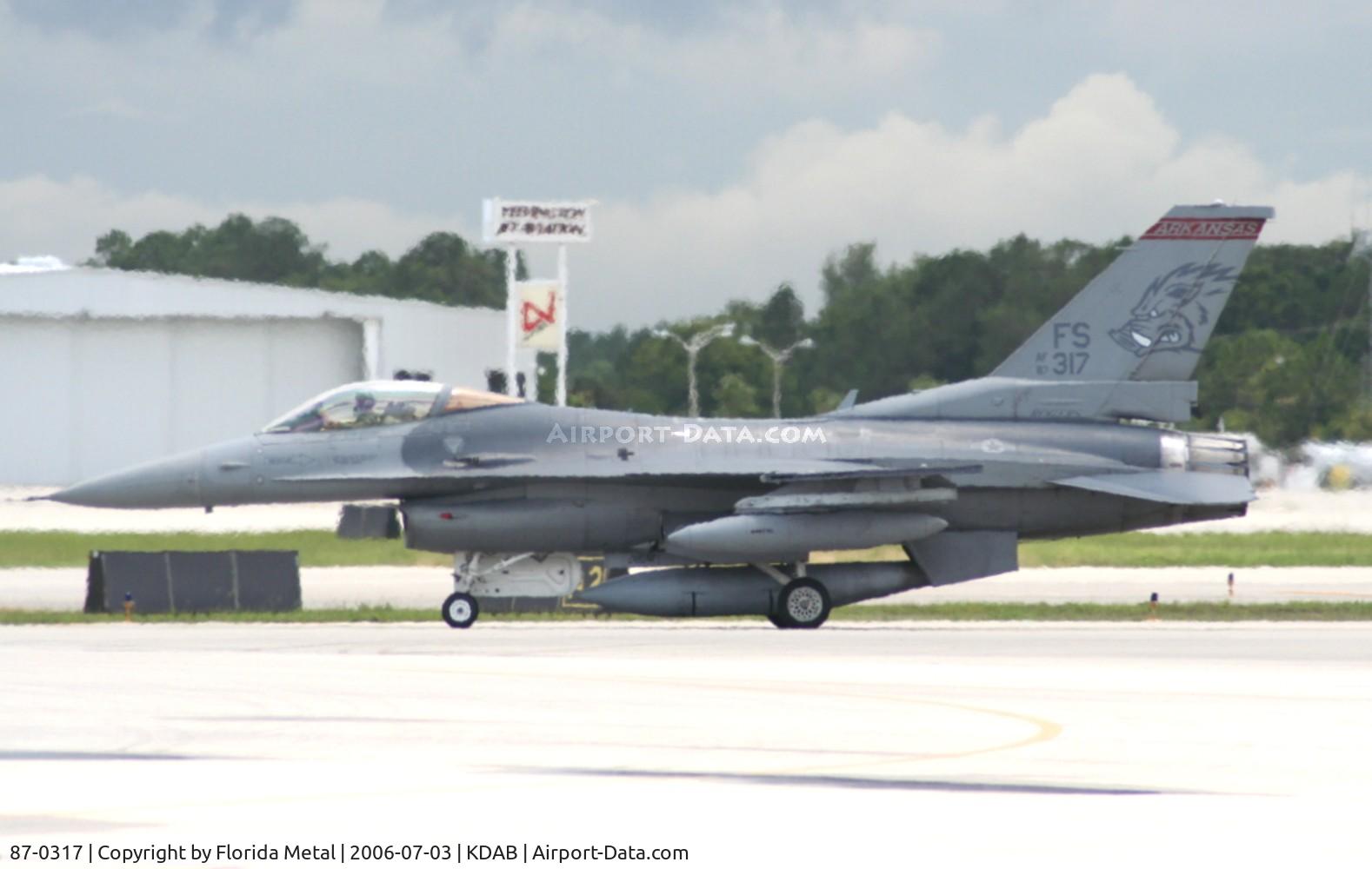 87-0317, 1987 General Dynamics F-16C Fighting Falcon C/N 5C-578, F-16 zx