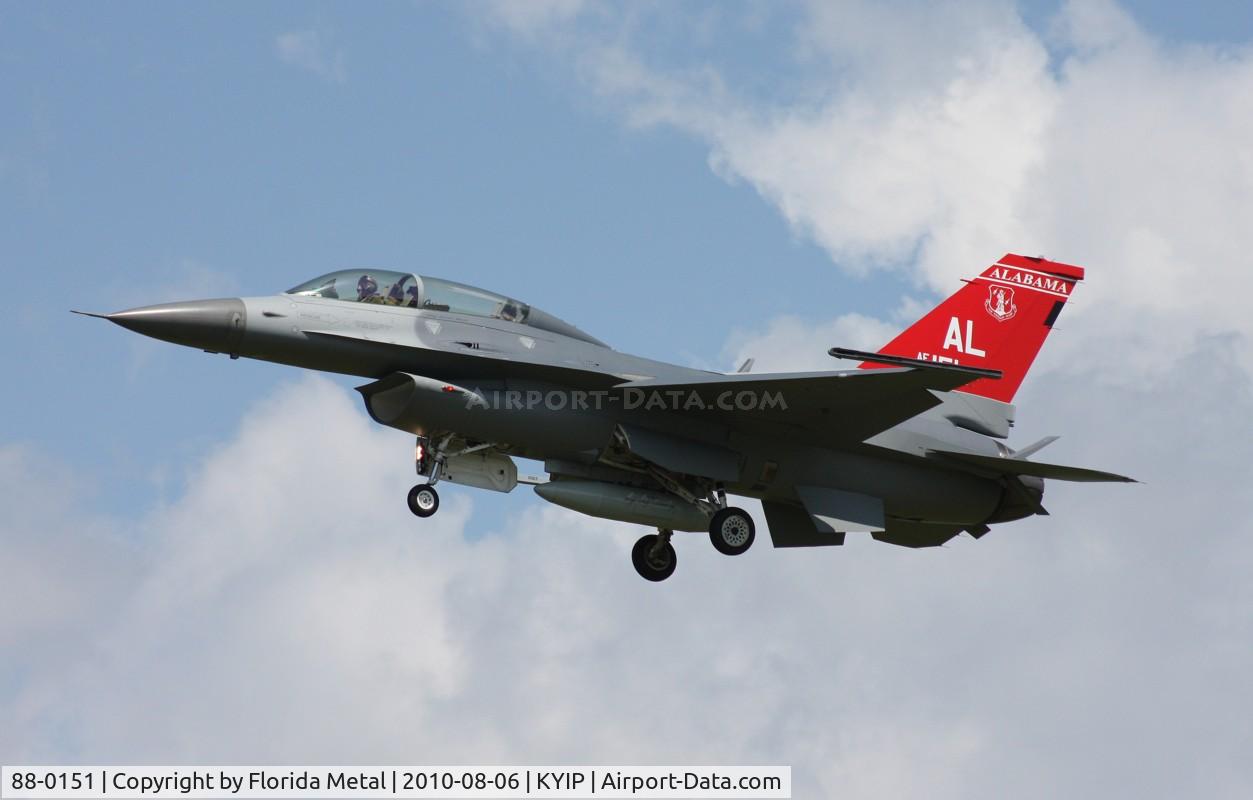 88-0151, 1988 General Dynamics F-16D Fighting Falcon C/N 5D-86, Thunder Over Michigan 2010 zx