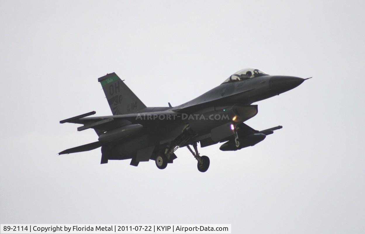 89-2114, 1989 General Dynamics F-16C C/N 1C-267, Thunder Over Michigan 2011 zx