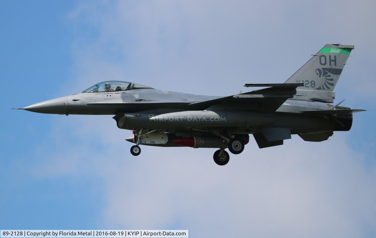 89-2128, 1989 General Dynamics F-16CM Fighting Falcon C/N 1C-281, F-16 zx
