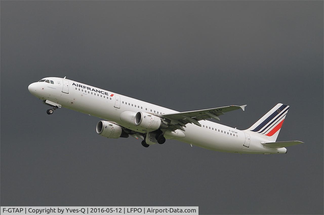 F-GTAP, 2008 Airbus A321-211 C/N 3372, Airbus A321-211, Taking off rwy 24, Paris Orly airport (LFPO-ORY)
