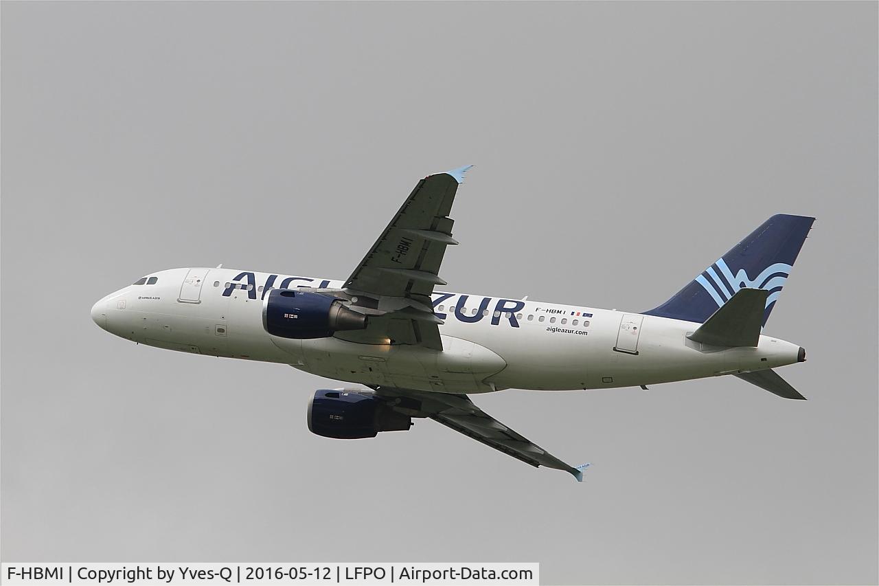 F-HBMI, 1996 Airbus A319-114 C/N 639, Airbus A319-114, Take off rwy 24, Paris-Orly airport (LFPO-ORY)