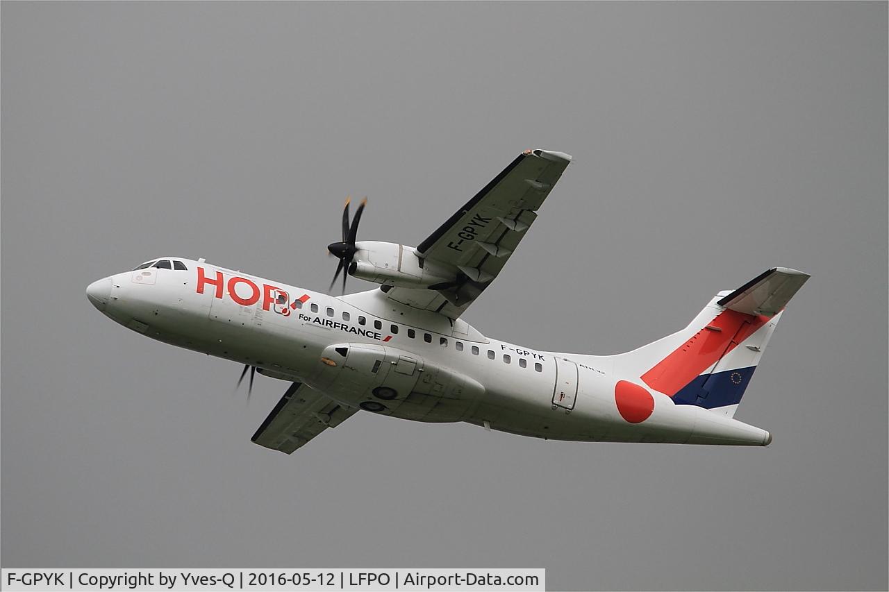 F-GPYK, 1997 ATR 42-500 C/N 537, ATR 42-500, Take off rwy 24, Paris Orly airport (LFPO - ORY)