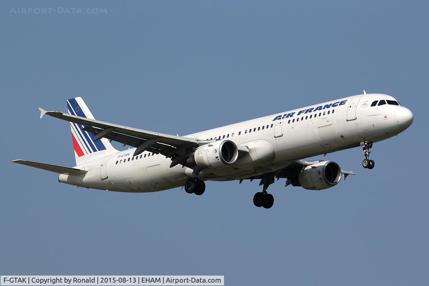 F-GTAK, 2001 Airbus A321-211 C/N 1658, at spl