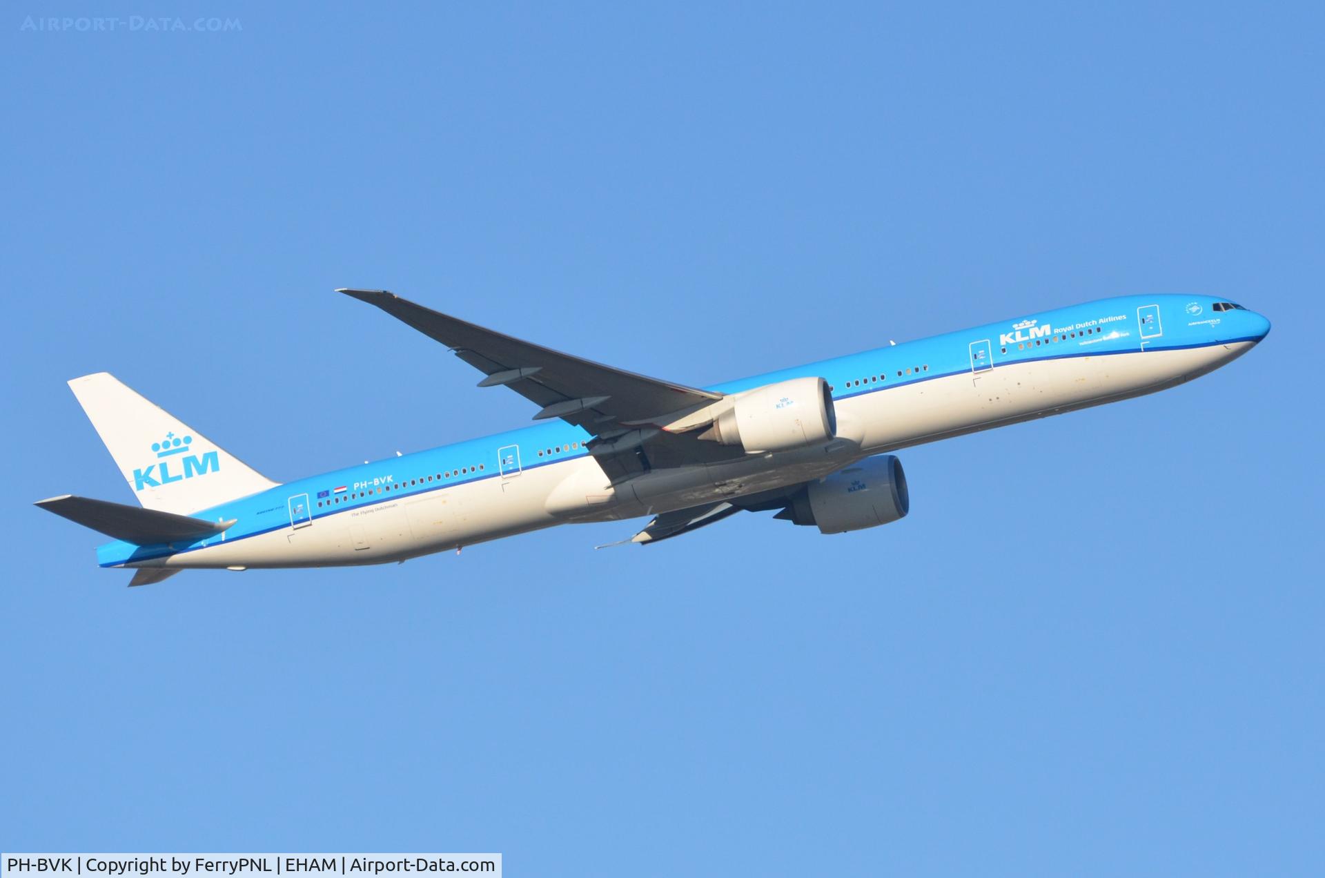 PH-BVK, 2013 Boeing 777-306/ER C/N 42172, KLM B773 departing AMS