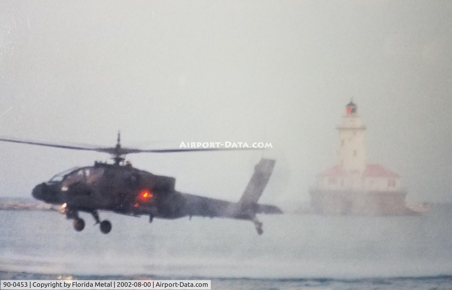 90-0453, 1990 McDonnell Douglas AH-64A Apache C/N PV780, AH-64 zx Chicago Air and Water Show 2002