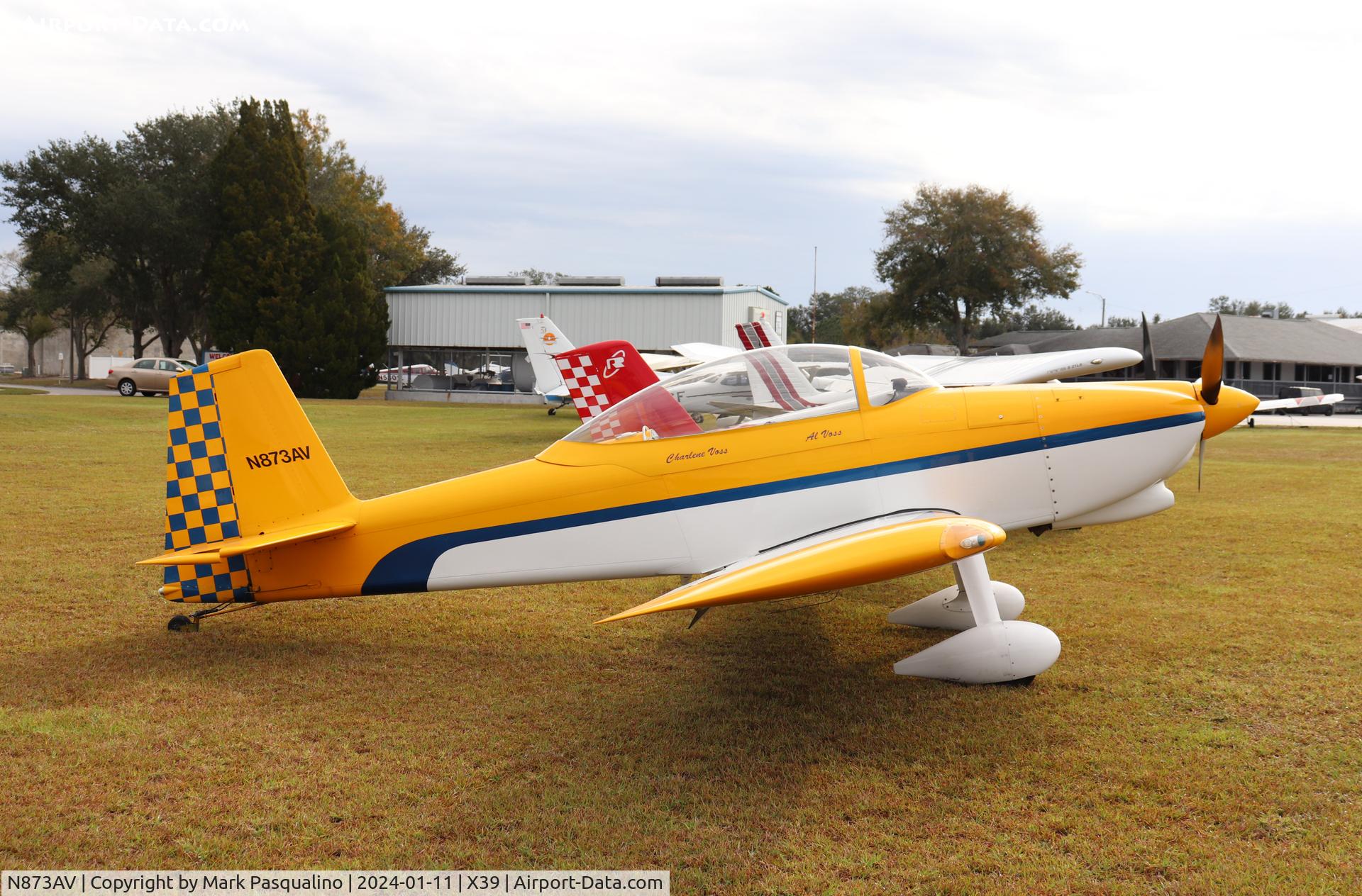 N873AV, 2007 Van's RV-8 C/N 81491, Vans RV-8