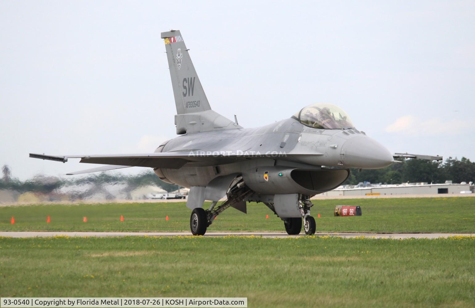 93-0540, 1993 Lockheed F-16C Fighting Falcon C/N CC-175, F-16 zx