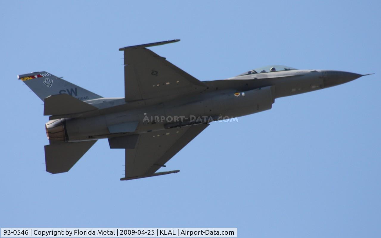 93-0546, 1993 Lockheed F-16C Fighting Falcon C/N CC-181, Sun N Fun 2009 zx LAL