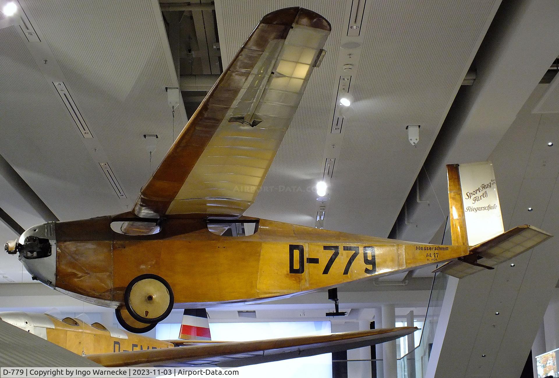D-779, 1925 Messerschmitt M-17 C/N 25, Messerschmitt M 17 at Deutsches Museum, München (Munich)