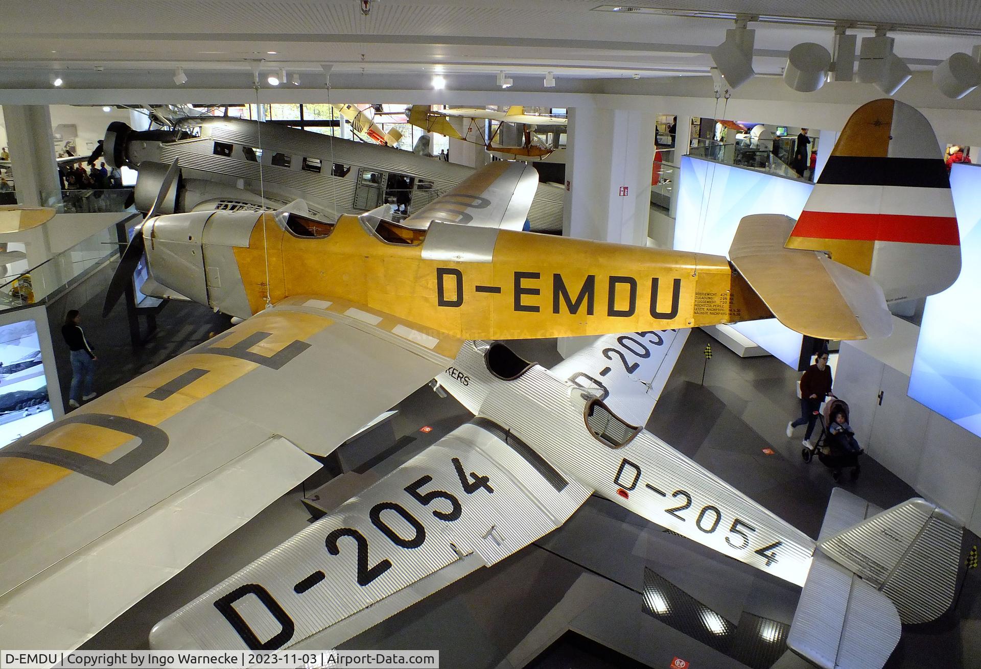 D-EMDU, 1935 Klemm L25e C/N 980, Klemm L 25 e at Deutsches Museum, München (Munich)