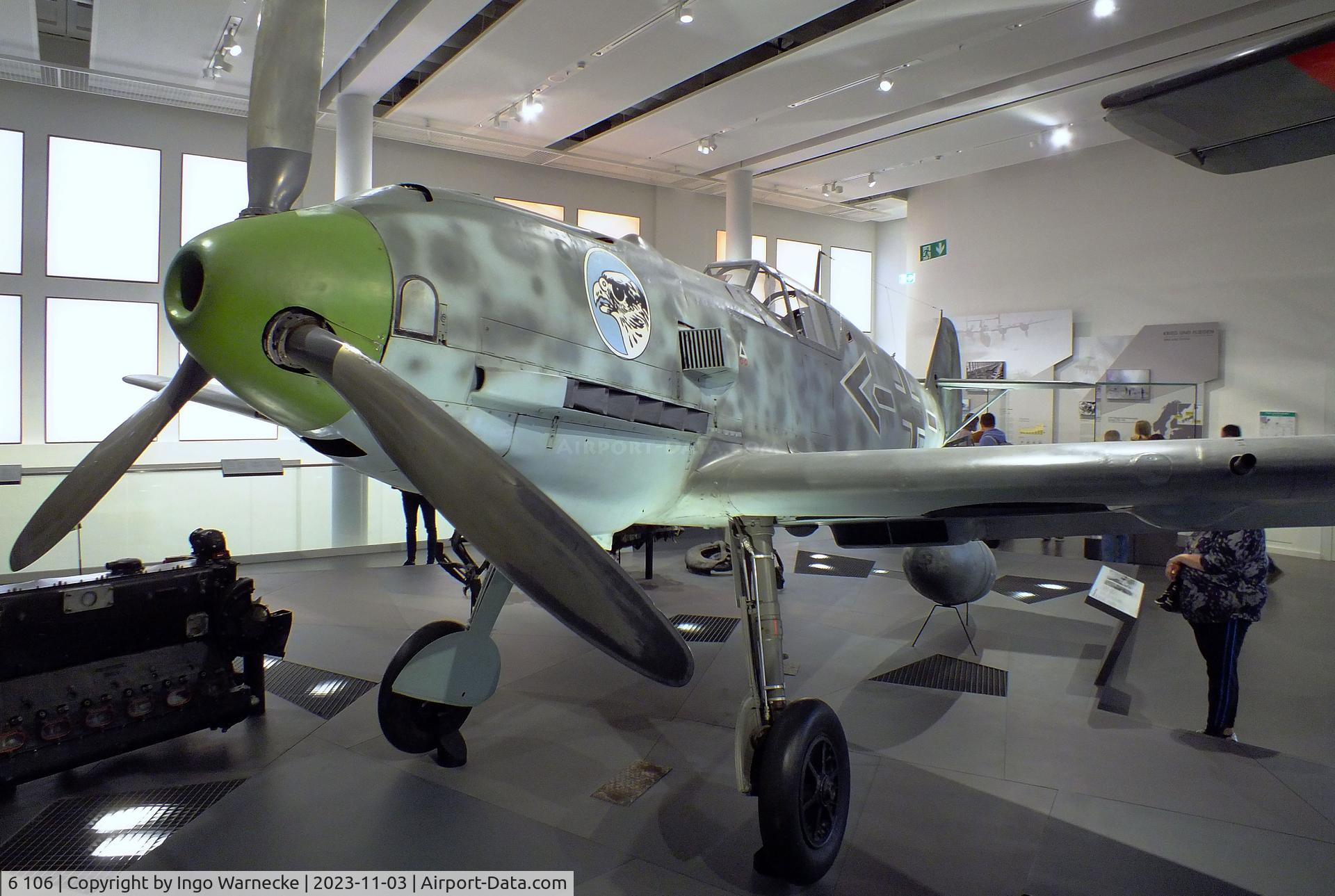 6 106, 1938 Messerschmitt Bf-109E-1 C/N 790, Messerschmitt Bf 109E-1, ex-Legion Condor, ex-Ejercito del Aire, displayed since 1973 in the markings of Werner Mölders' plane, at Deutsches Museum, München (Munich)