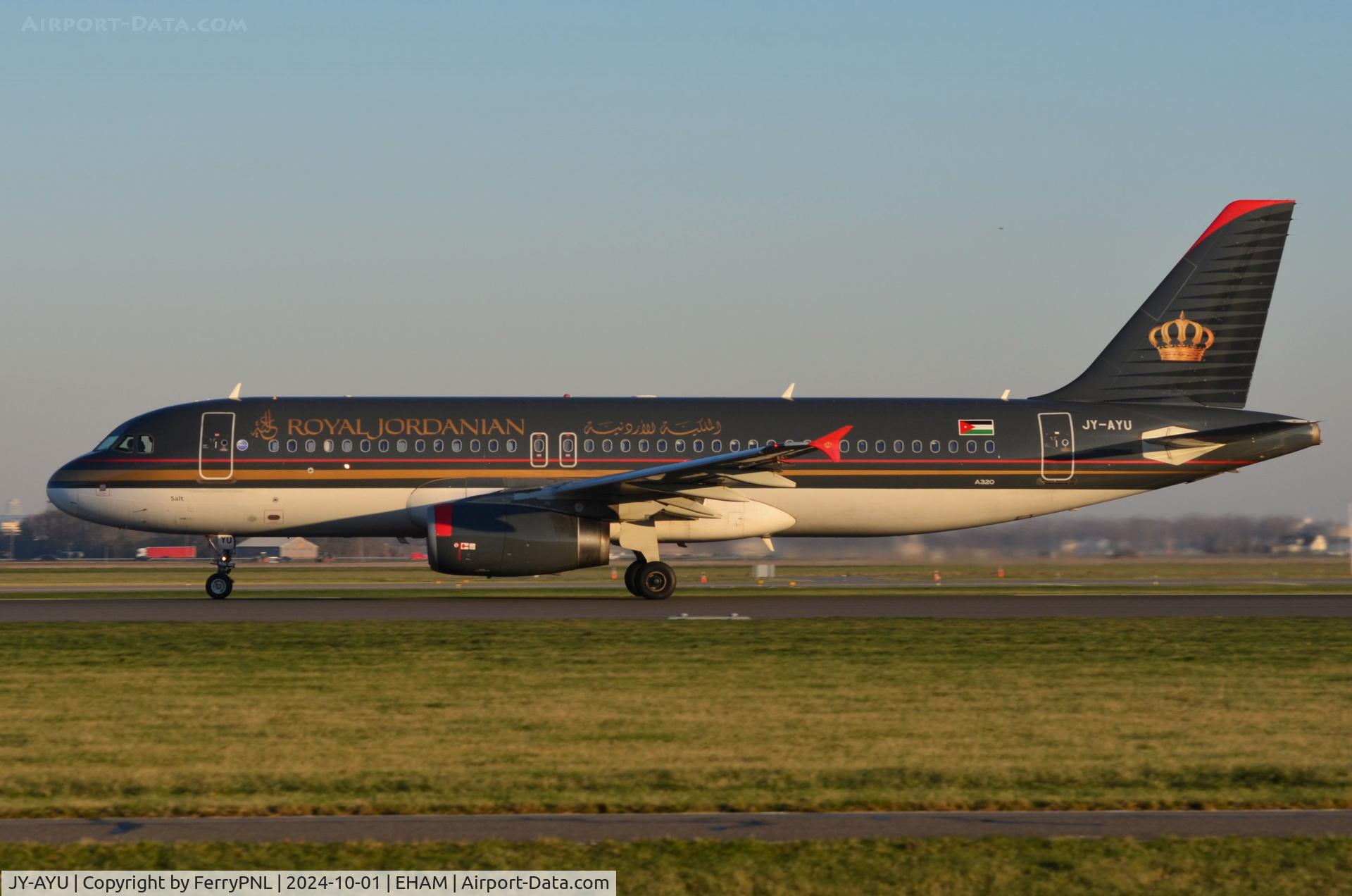 JY-AYU, 2012 Airbus A320-232 C/N 5128, Jordanian A320 departing for AMM