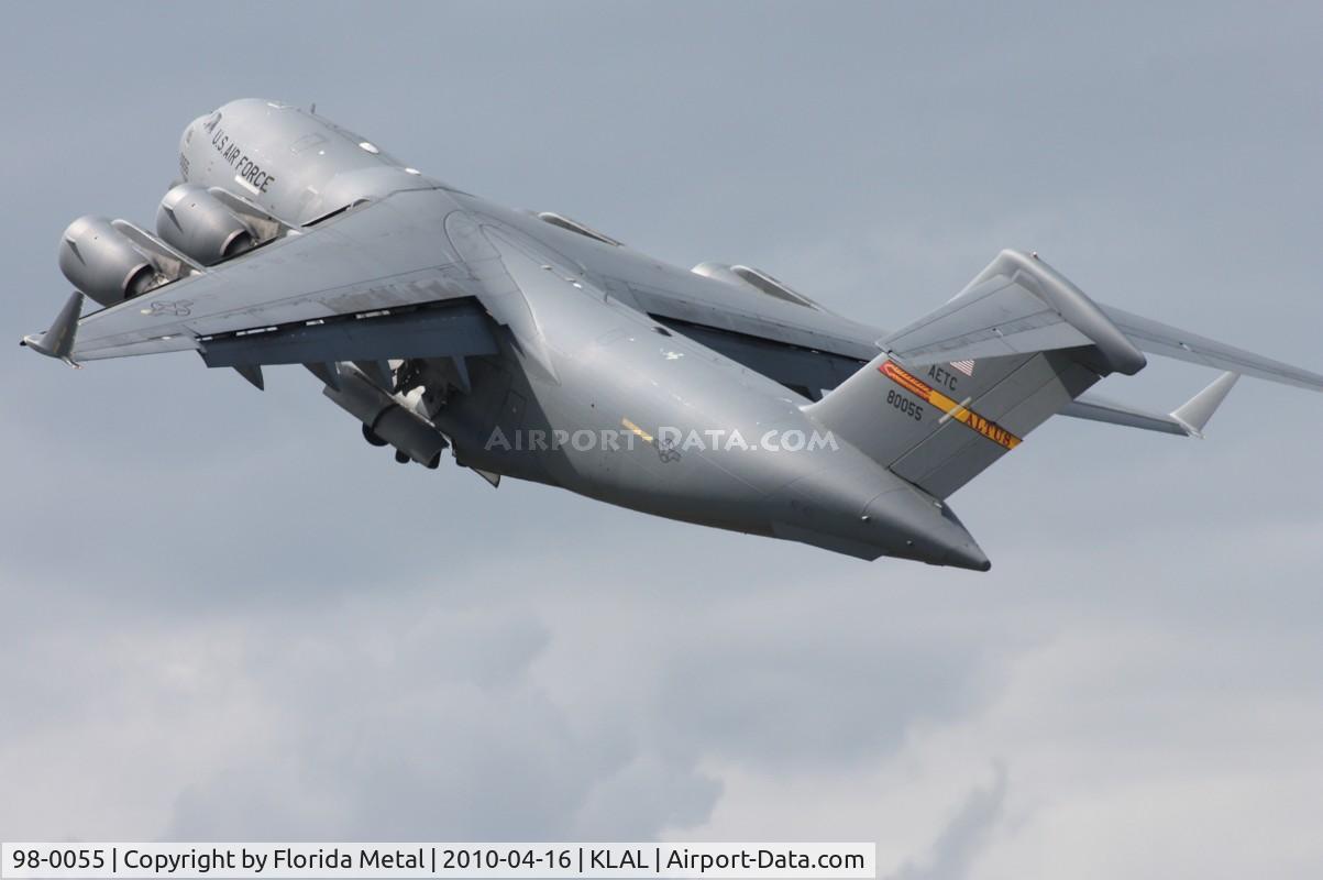 98-0055, 1998 Boeing C-17A Globemaster III C/N F-58/P-55, Sun N Fun 2010 zx LAL