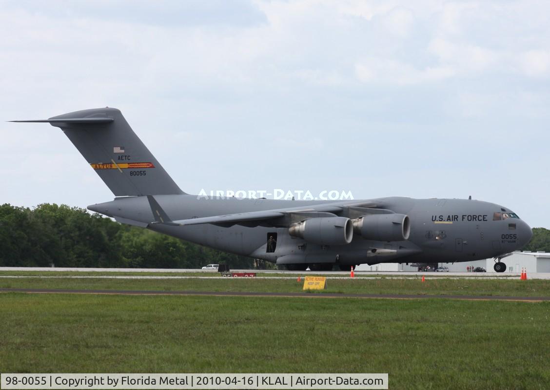 98-0055, 1998 Boeing C-17A Globemaster III C/N F-58/P-55, Sun N Fun 2010 zx LAL