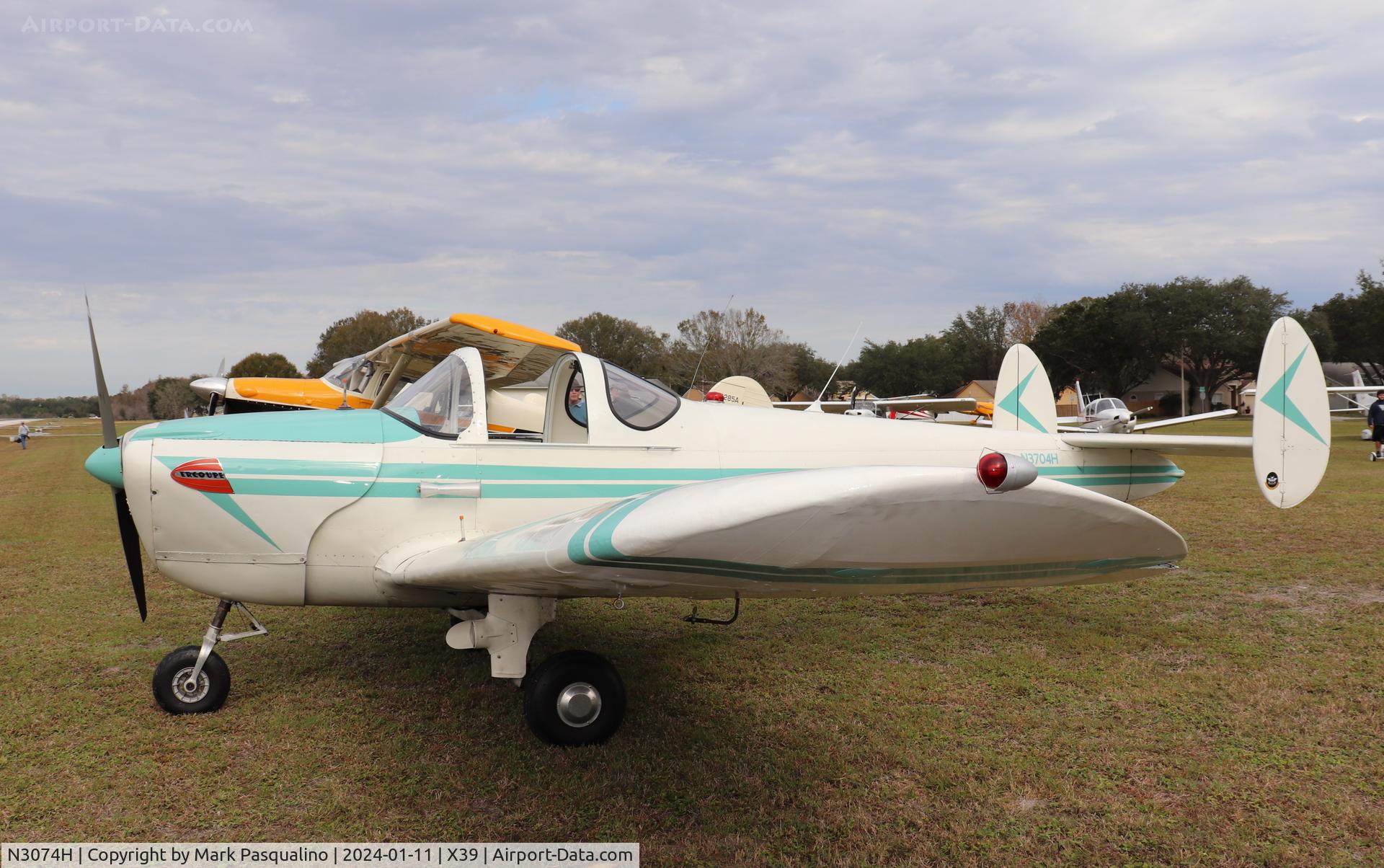 N3074H, 1946 Engineering & Research ERCOUPE 415-C C/N 3699, Ercoupe 415C