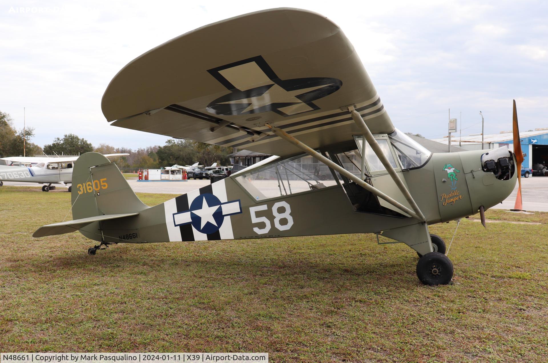 N48661, 1947 Aeronca 0-58B Grasshopper C/N 058B5352, Aeronca O-58B