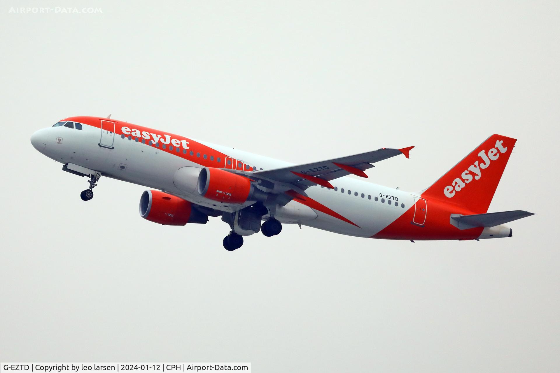 G-EZTD, 2009 Airbus A320-214 C/N 3909, Copenhagen 12.1.2024