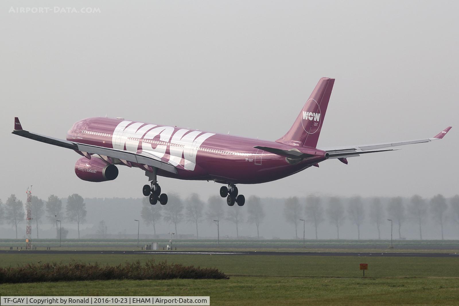 TF-GAY, 2010 Airbus A330-343 C/N 1098, at spl