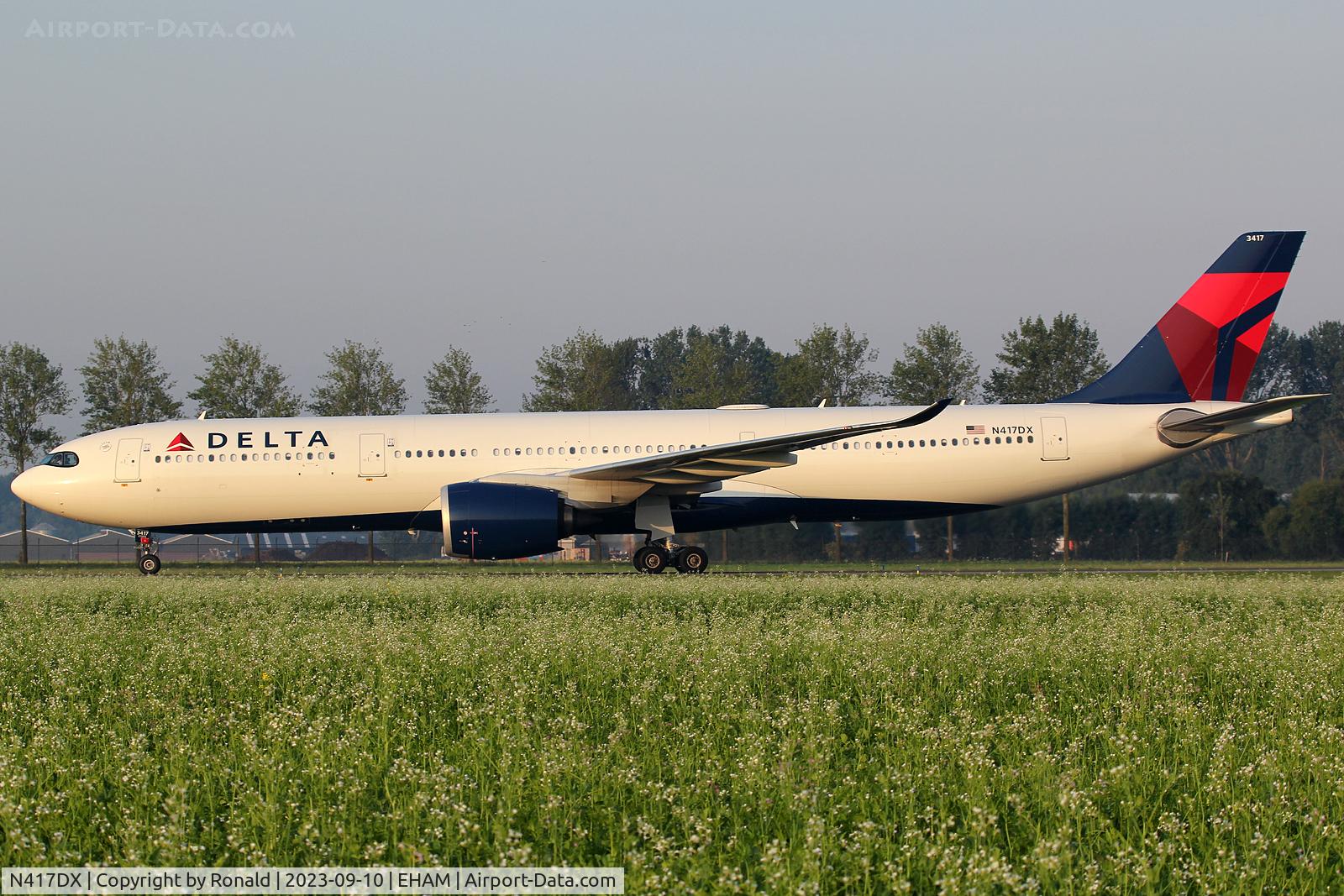 N417DX, 2022 Airbus A330-941 C/N 2000, at spl
