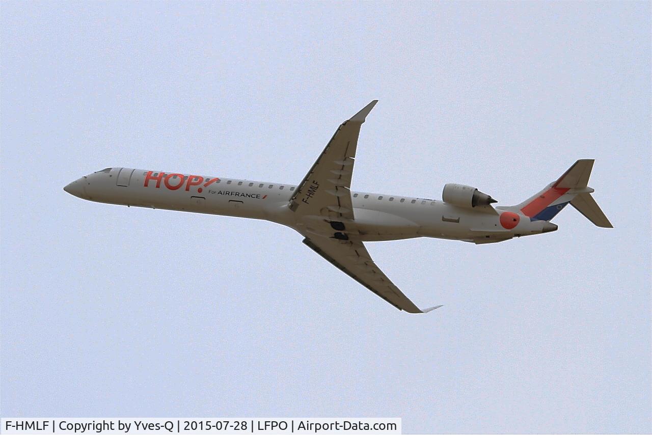 F-HMLF, 2010 Bombardier CRJ-1000EL NG (CL-600-2E25) C/N 19010, Bombardier CRJ-1000, Climbing from rwy 24, Paris-Orly Airport (LFPO-ORY)