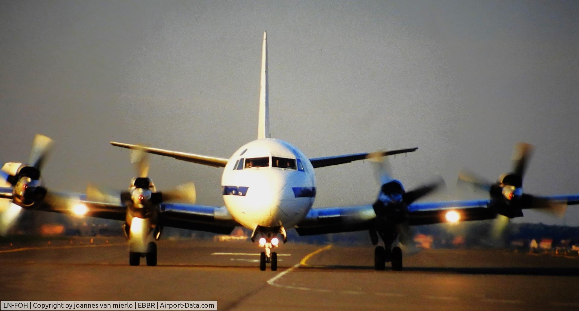 LN-FOH, 1960 Lockheed L-188A(F) Electra C/N 1145, ex-slide