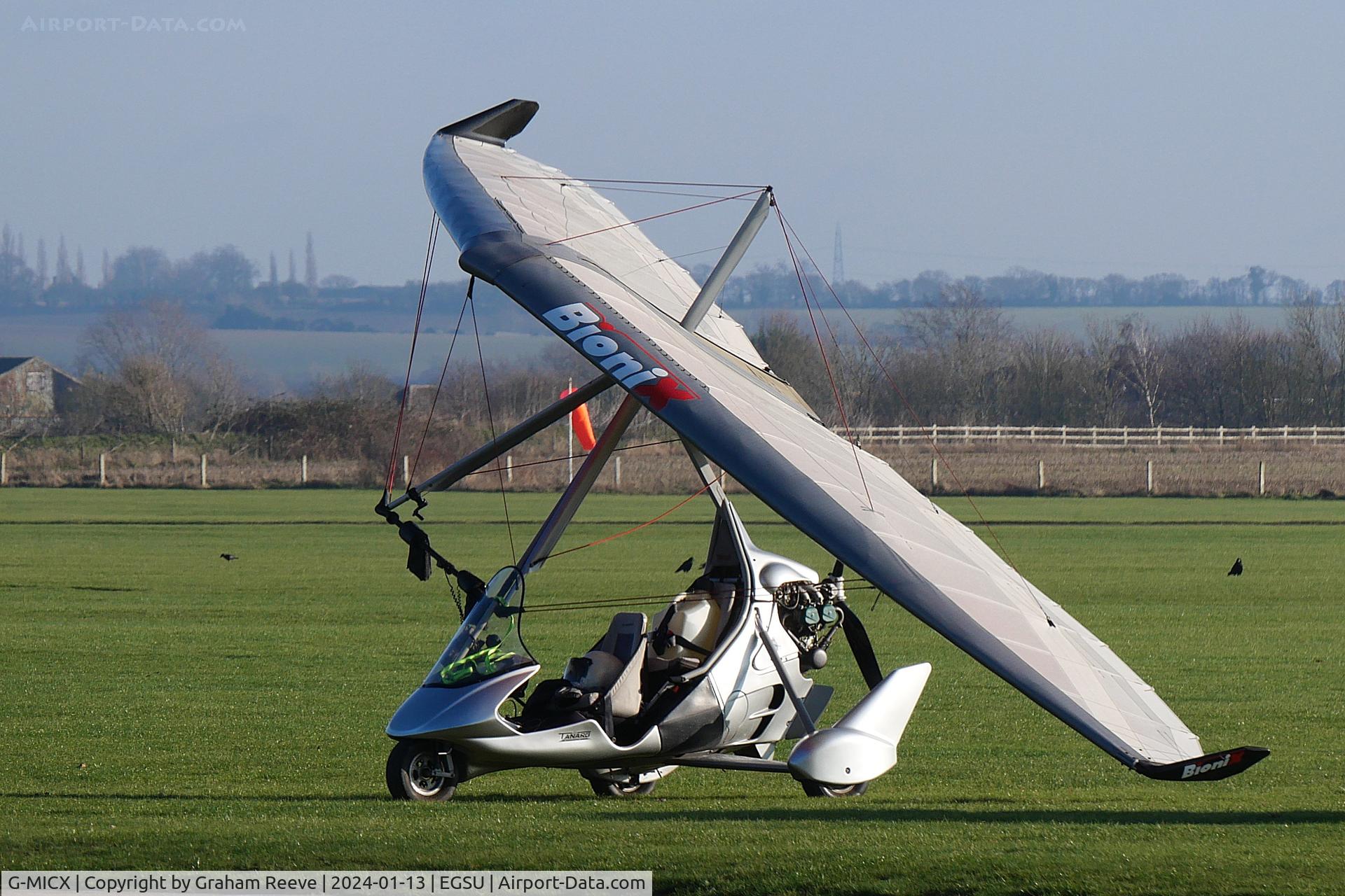 G-MICX, 2015 Air Creation Tanarg / BioniX 13 912S-1 C/N BMAA/HB/671, Parked at Duxford.