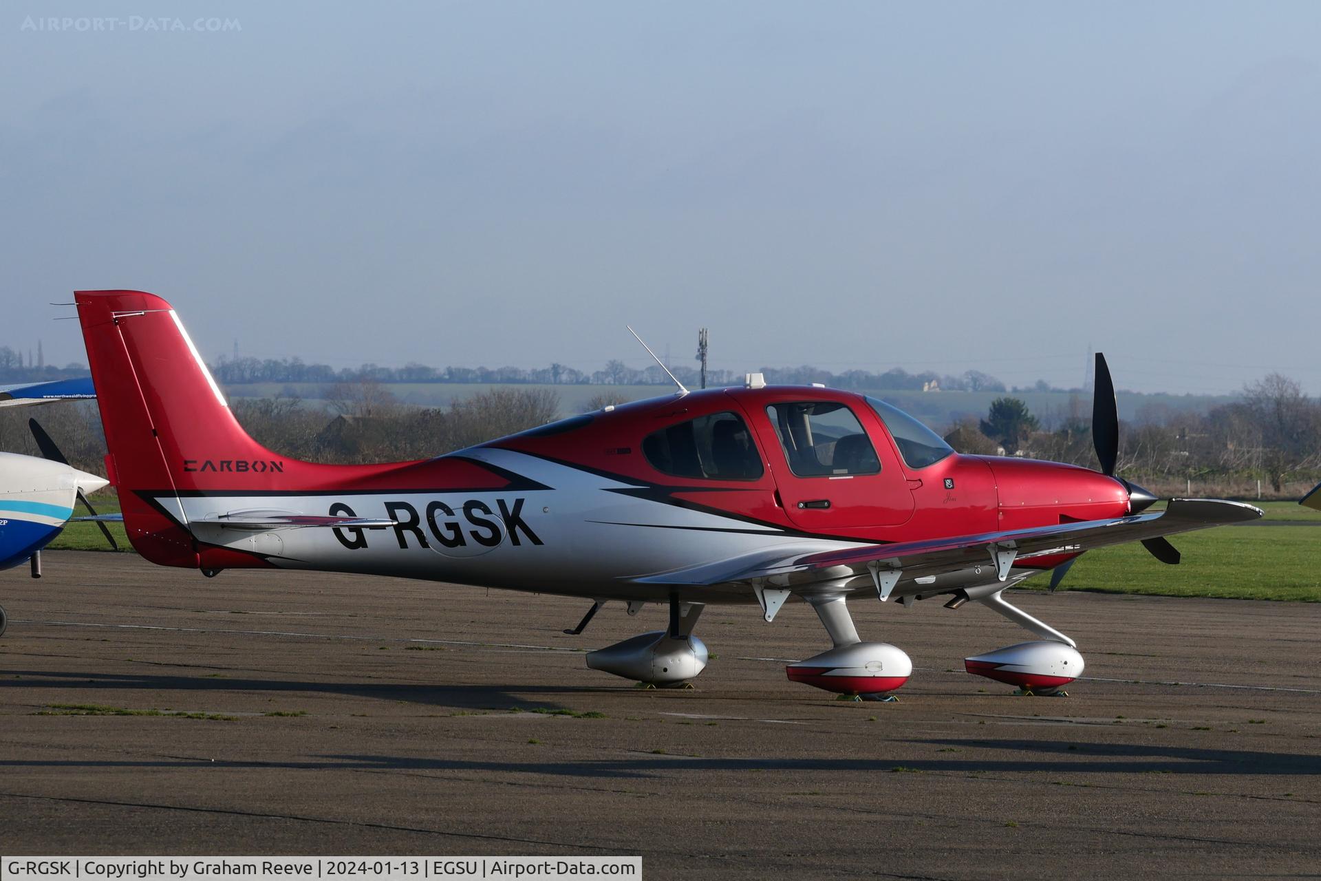 G-RGSK, 2023 Cirrus Cirrus SR22T C/N 9368, Parked at Duxford.